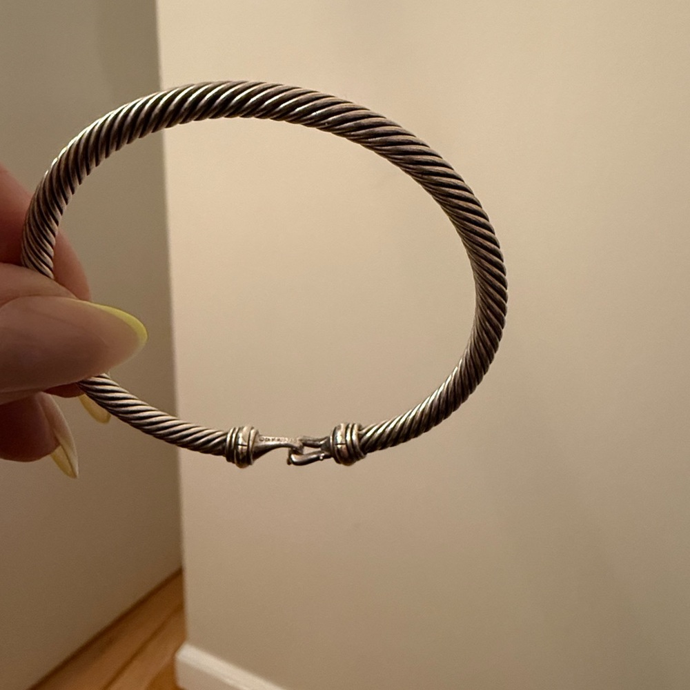 David Yurman 4mm buckle cable bangle - Picture 7 of 10